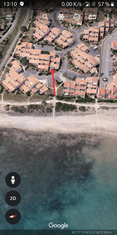 Residence Le Neptuna T2 Direct Plage Wifi Clim Agde Exteriör bild
